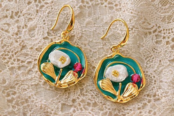 Evelyn's Garden Gem Earrings
