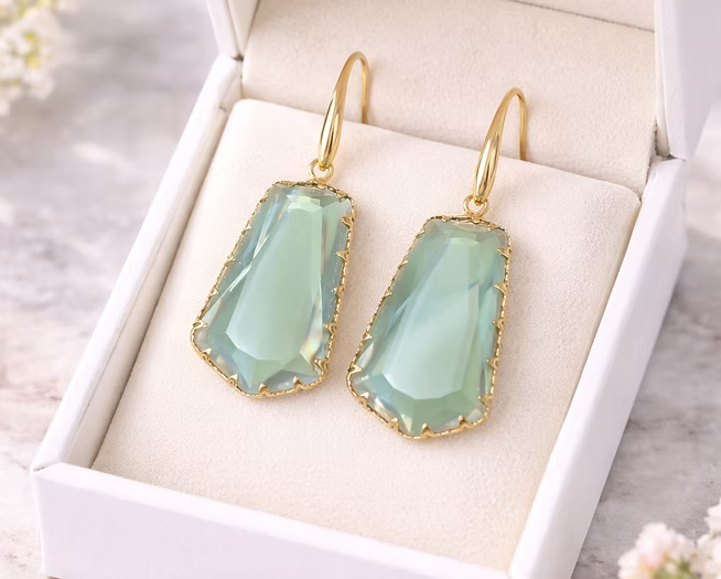 Talia Sea Glass Crystal Drops