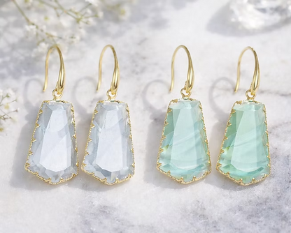 Talia Sea Glass Crystal Drops