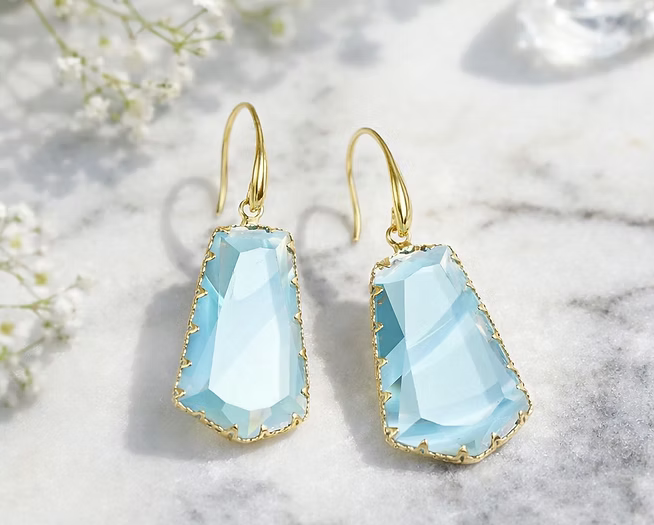 Talia Sea Glass Crystal Drops