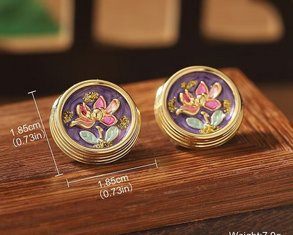 Alia Lotus Pearl Studs