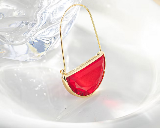 Ella Tote Loop Earrings (Silver and Gold options under Colour Variations)