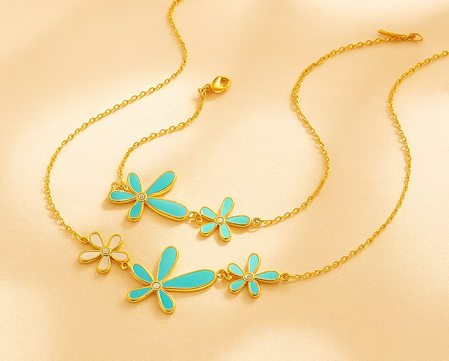 Daisy Dream Necklace & Bracelet Set