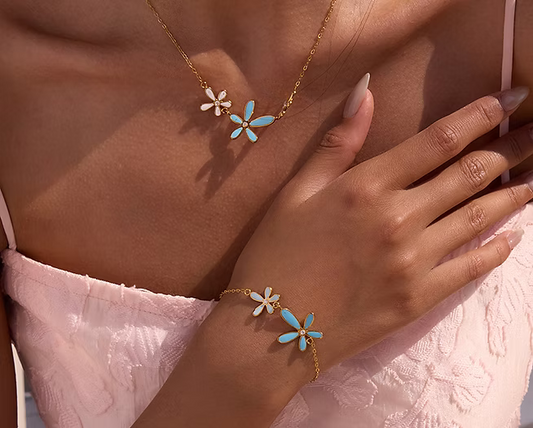 Daisy Dream Necklace & Bracelet Set