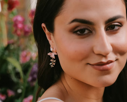Blush of Spring Drop Earrings