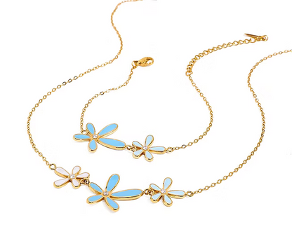 Daisy Dream Necklace & Bracelet Set