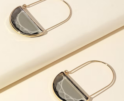 Ella Tote Loop Earrings (Silver)