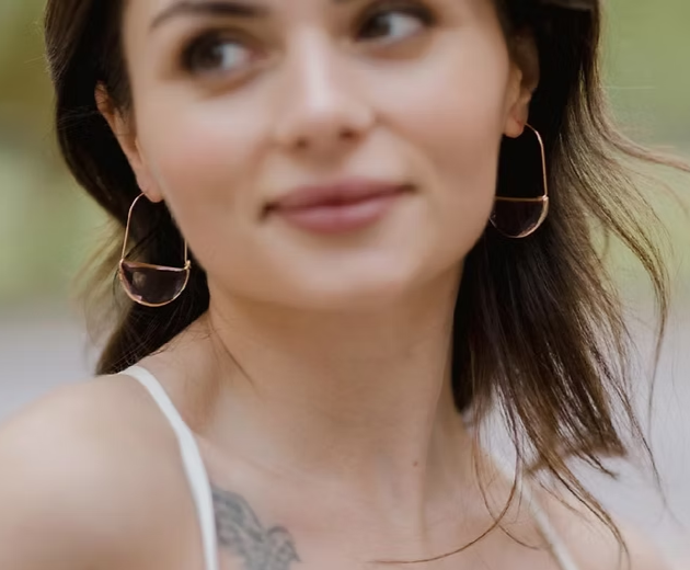 Ella Tote Loop Earrings (Silver)