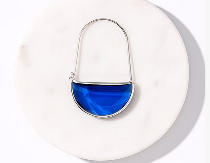 Ella Tote Loop Earrings (Silver)